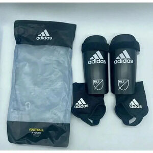 Youth MLS Football Soccer Shinguards Youth Size Medium Black Adidas FM9791 400 X
